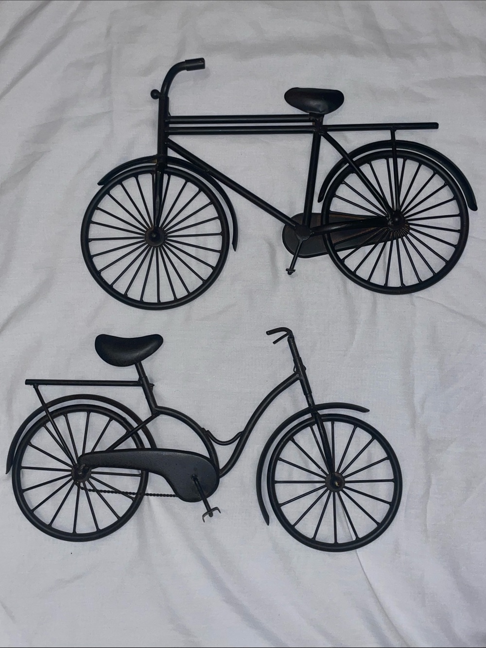 Black Metal Bicycle Wall Decor Set - Home Wall Art